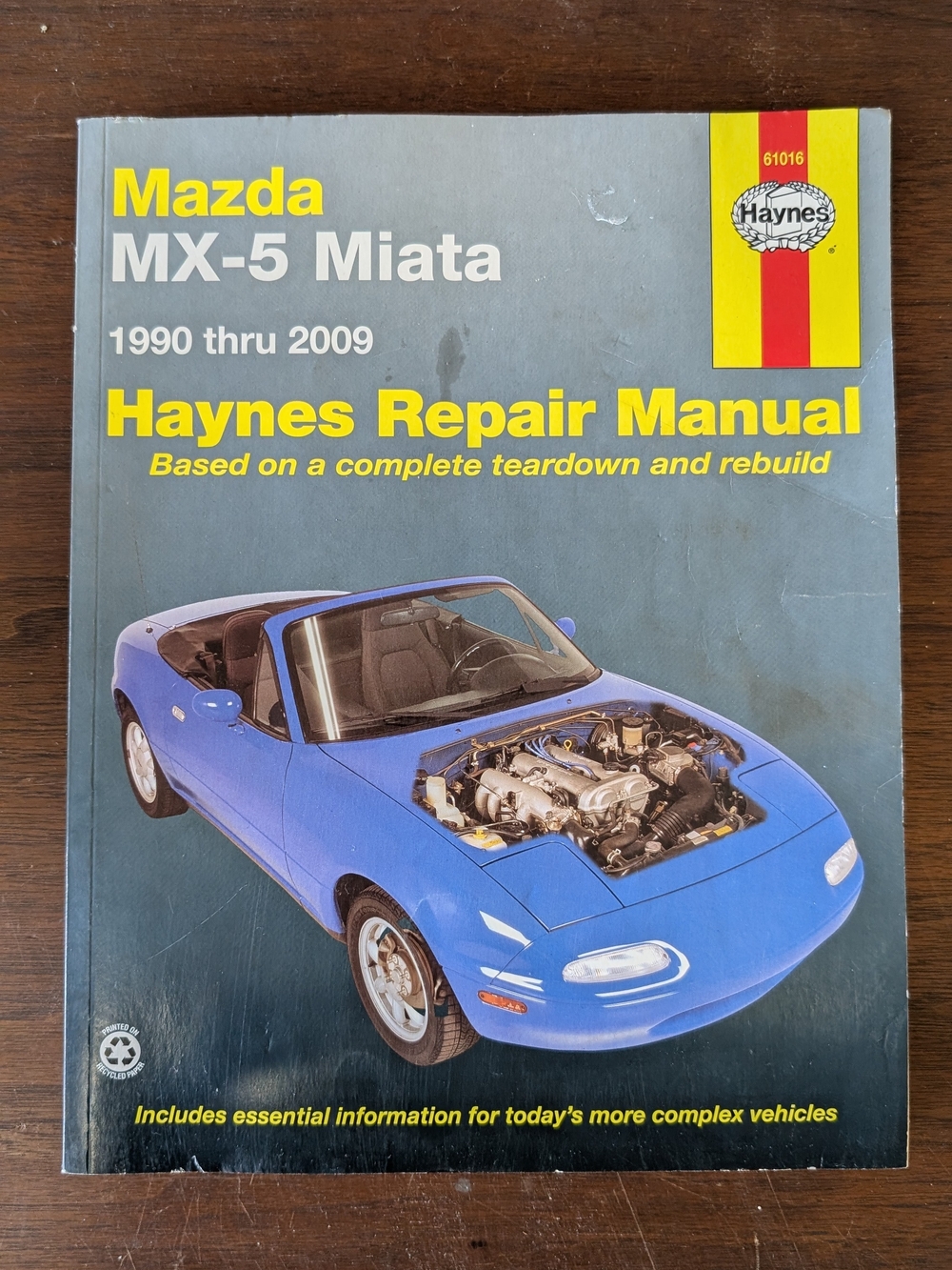 Hanes Repair Manual for Mazda MX-5 Miata (1990-2009) - Blue